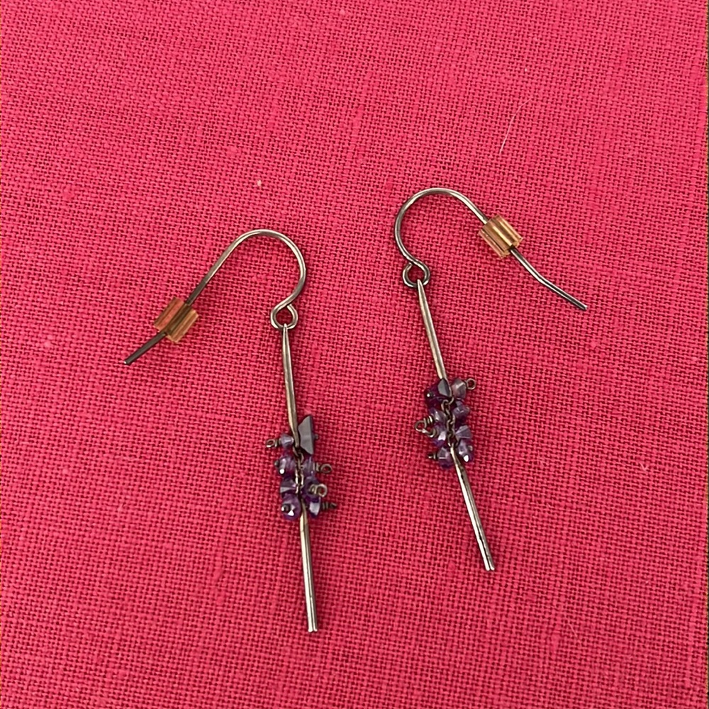 Looking for gorgeous earrings at a great price?  Amethyst & silver earrings
